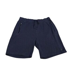 Polo Ralph Lauren Mens Blue‎ Sweat Shorts with Zipper Pockets